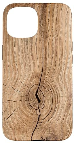 Der Holzbaum und der Baumstamm Holzmaserung Baum Muster Hülle für iPhone 15