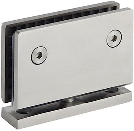 Glasscharnier 1 Stück, Badezimmer-Scharnier aus Edelstahl 304 zur Wandmontage, Dusche, 5 mm dicke Glastür, drehbare Welle, Scharniere, Türscharnierschrauben, Glasscharnier