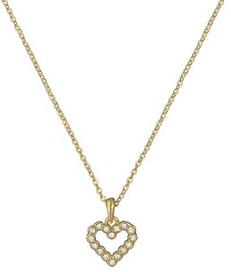 Ted Baker Amore Halskette mit Anhänger in Herzform, Kristall, für Damen, Messing