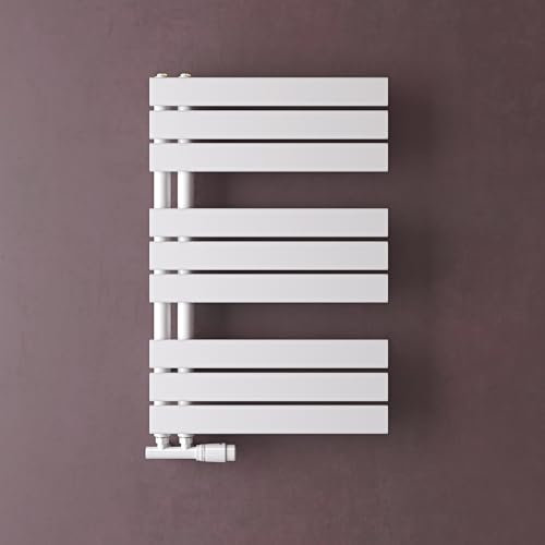doporro Heizkörper Badezimmer Badheizkörper Badheizung Handtuchheizkörper 76x50cm Handtuchtrockner Handtuchwärmer Seitenanschluss Weiß