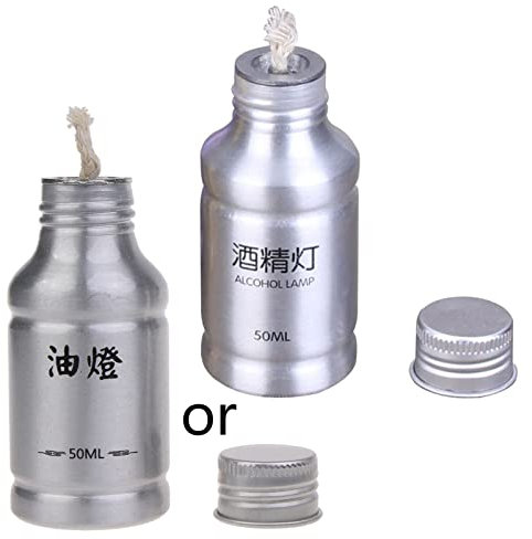 WHKM Portátil de aleación de aluminio de 50 ml para lámpara, equipo de laboratorio de química, tubo de ensayo, suministros de herramientas de calefacción