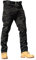 MTP Prime Hippy Cuffed Drawstring Cargo Trousers - Men's Black Lightweight Fleece Work Trousers