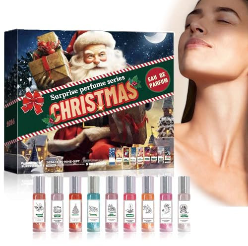 Parfum Adventskalender 2024 für Damen - Natürliches Parfüm Set, Beauty Geschenk für Frauen vor Weihnachten