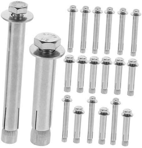 jojofuny 1 Satz Dehnschraube Befestigung Von Spreizdübeln Diy Zubehör Schraubenbolzen Spreizdübel Aus Metall Edelstahlschrauben Dehnbolzen Für Metall Dehnhülse Edelstahl 304 Silver 20st