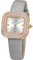 OLEVS Damenuhren Quadratische Leder Quarzuhren Diamant Roségold Analog Damenarmbanduhr Leuchtend Wasserdicht Kleid für Frauen