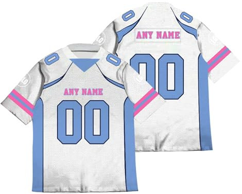 American Football Trikot Personalisiert American Football Jersey Shirts Personalisierte Spieltrikots mit Name Nummer Logo für Kinder Erwachsene Junge Mädchen Herrn Damen A17