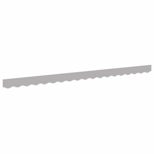 vidaXL Markisenschürzen-Ersatz Hellgrau 380 x 20 cm Polyester | Made aus UV-beständigen und wasserfesten Materialien – hält draußen richtig lange durch,