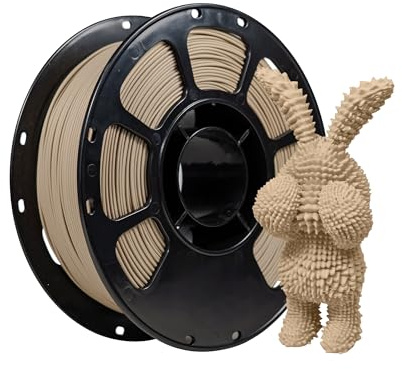 iBOSS Matte PLA Filament Wood Tone 1 kg,1,75 mm 3D Drucker Filament,Maßgenauigkeit +/- 0.02mm,kompatibel mit den meisten 3D-Druckern.Matte Holzfarbe
