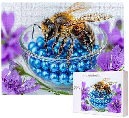 Puzzle 3000 Teile Erwachsene Biene, Impossible Klassische Jigsaw Puzzles 122 x 80cm, Geschicklichkeitsspiel für die ganze Familie, Puzzle farbenfrohes Legespiel Home Dekoration Geschenk k-618