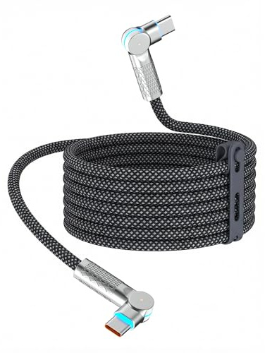 USB C Charger Cable 3M 240W, USB C to USB C Fast Charging Braided Cord,Type C to Type C Charger Cable for iPhone 17/16/15 Series,MacBook,iPad,Pixel,Samsung Galaxy and More-Grey