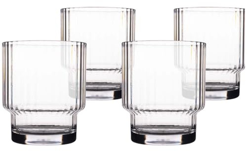 Bo-Camp - Vaso de agua - Brim - Apilable - 285 ml - 4 Piezas