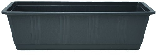 meindekoartikel Blumenkasten Standard aus Kunststoff - Verschiedene Größen und Farben (Breite ca. 100 cm, Anthrazit)