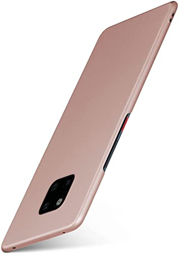 moex für Huawei Mate 20 Pro Hülle Ultra Dünn, Schutzhülle mit erhöhtem Kameraschutz, Slim Cover Hardcase Backcover, Dünnste Handyhülle Minimalistisch Alpha Case, Rosegold