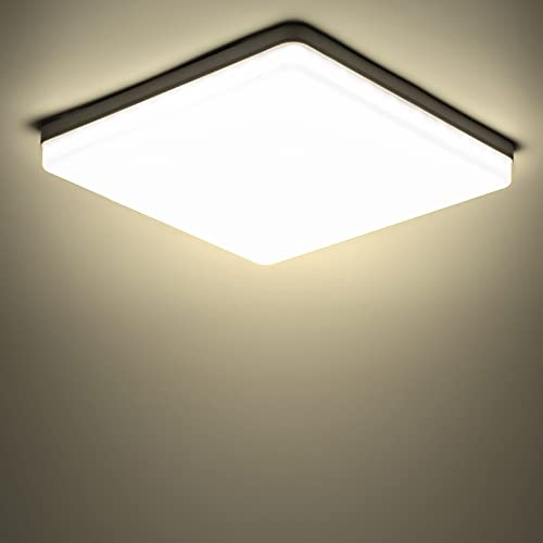Yafido LED Deckenleuchte | 48W 4320 Lumen | Deckenlampe Flach 30cm | 4000K Neutralweiß | Ceiling Light für Badezimmer, Wohnzimmer, Küche, Schlafzimmer