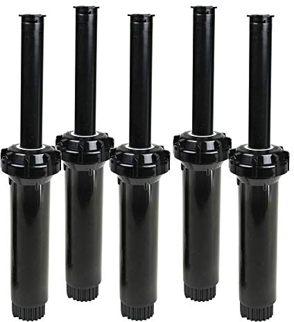 Toro 53460 5er-Pack, 570 Serie 10,2 cm 4,6 m verstellbare Düse Pop-Up Sprinkler, schwarz