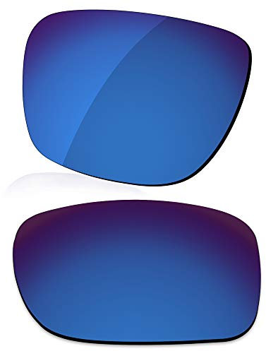 LenzReborn Verres polarisés de rechange pour lunettes de soleil Oakley Triggerman OO9266 - Plus d'options, Bleu marine - Miroir polarisé, Taille unique