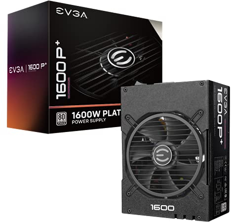 EVGA Supernova 1600 P+ Power Supply, 80 Plus Platinum 1600W, Fully Modular, 10 Year Warranty, Includes Power on Self Tester