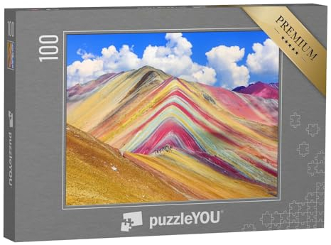 puzzleYOU: Puzzle 100 Teile „Montana de Siete Colores oder Regenbogenberg, Cusco, Peru“ – aus der Puzzle-Kollektion Peru