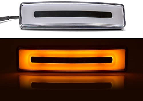 VNVIS 2 x Frontlichter, LED, Orange, Dachkabine, Sonnenvisier, für Scania, 24 V, E-gekennzeichnet