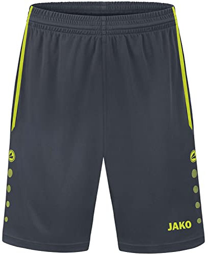 JAKO Kinder Sporthose Allround, Anthrazit/Lemon, 116