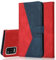 Radoo Kompatibel mit LG K52 / Q52 / K62 Hülle, Premium PU Leder Tasche Case Klappbar Handyhülle mit [Kartenfach] [Magnet] Cover Flip Case 360 Grad Rundum Komplett-Schutz Klapphülle (Rot Blau)