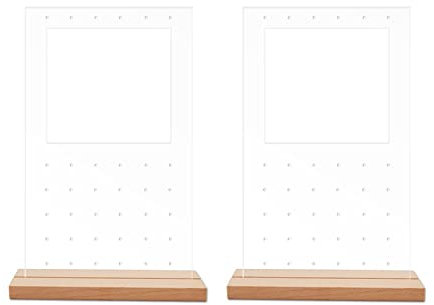 Wire Twister Pliers Transparent Acrylic Jewelry Rack Acrylic Earring Ring Necklace Bracelet Holder Stand Earrings Storage Rack Jewelry Display Rack Mini Hanger Organizer With Wooden Base Metal Jewelry