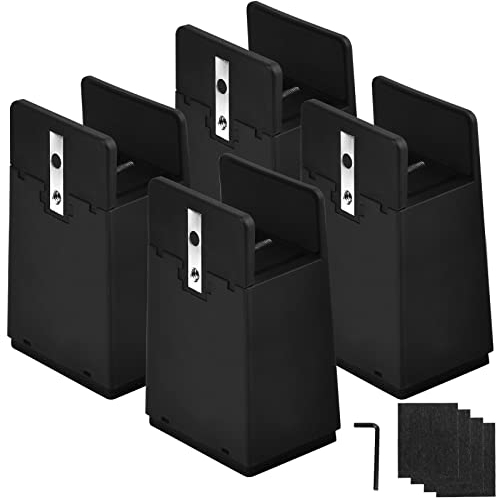 AUAUY Ajustables Elevador de Cama, Elevador de Muebles, Agregue Altura de 10 CM, Elevadores de Muebles Ajustables Usado para la Cama, la Mesa, la Silla o el Sofá - (Diámetro 10-37mm)