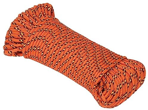 vidaXL Corde de Bateau Corde de Levage Câble d'Amarrage Ancrage Navire Lignes de Gréement Corde à Linge Orange 5 mm 500 m Polypropylène