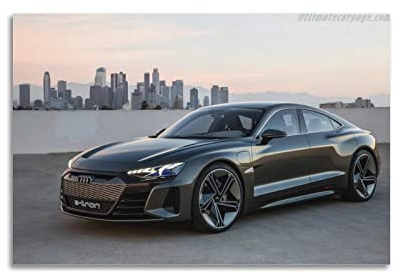 HALOUB Sportauto-Poster für Audi E-tron GT Limousine Concept Racing Car Supercar dekorative Malerei Leinwand Wand & Kunstbild Druck Familienzimmer Schlafzimmer Dekor 30 x 45 cm