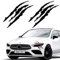 STOOKI 2Pcs Scratch Sticker Auto Scheinwerfer Dekoration Aufkleber 15.6 X 4.5In Autoaufkleber Für Autolichter, Motorräder, Lkws, Aufkleber-Dekoration (Schwarz)
