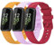 Baaletc Lot de 3 bracelets de rechange compatibles avec Fitbit Inspire 3, bracelets de sport de rechange doux et réglables compatibles avec Fitbit Inspire 3, petit et grand, Large(7.1-8.7inch wrist)