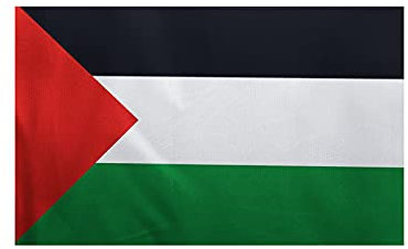 Hoothy FLAG Drapeau Palestine 150x90cm, FLAG Drapeau palestinien 90 x 150 cm -Drapeaux Drapeau Palestine