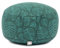 Bodhi Meditationskissen Rondo Ø 33 cm | Maharaja Collection | Yogakissen mit abnehmbarem und waschbarem Bezug aus 100% Baumwolle | Bodensitzkissen mit Kapok-Füllung | Bodhi Leaves/deep Green