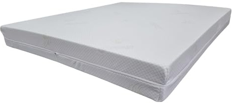 DoMaRi - Materasso Matrimoniale, 160x190cm, in WATERFOAM, Altezza 18 cm Reali,Rivestimento in Aloe Vera sfoderabile Antibatterico, Ortopedico, Alleviamento Punti di Pressione (160 x 190)