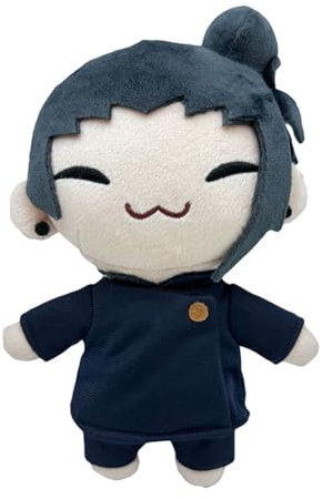 Jilijia Anime Spiel Plüsch Puppe Getō Suguru Anime Stoffpuppe Cute Cushion Cartoon Image Kissen für Fans Geschenk 21CM