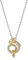 Pandora Moments Bicolor Drachen Collier-Halskette aus Sterling Silber mit Zirkonia, Kompatibel Moments, 363070C01-45