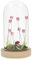 Shudehill Giftware Flower Dell Meadow LED Long Dome Decoraive Mood Light - Pink, Lilac or Yellow Tulips with Wooden Base (Lilac)