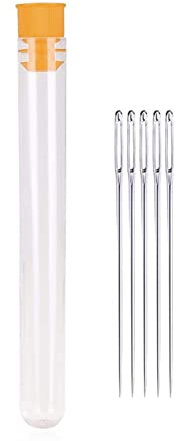 Floral Tape Nähauge Große Nützliche Sticknadeln 5 STÜCKE Regelmäßig Für Handnähnadeln Universelle Nähkunst Basteln & Nähen Textilerfrischer Kleidung (B, One Size)