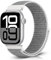Bcuckood Correa deportiva de nailon compatible con Apple Watch 42 mm 41 mm 40 mm 38 mm para mujer y hombre, pulsera deportiva Solo Loop para iWatch Serie 10 9 8 7 6 5 4 3 2 1 SE, concha
