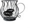 Design unico in metallo per cialde di caffè, grande capacità (nero)