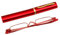 Genérico Mini Gafas de Lectura de Metal, Lectores Portátiles Ligeros y Compactos con Estuche para Gafas para Lectura(Rojo,3.0 x)