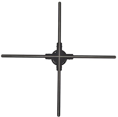 Ventilador de Holograma 3D con WiFi, de Holograma 3D HD LED Holograma Árbol de Navidad Holográfico 52cm Pantalla de Pantalla Grande 1600x624 Resolución, Control de Aplicaciones