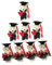 HOMOBABE 8stücke Mini Abschluss Bären Geschenkset Plüsch Bärchen Für Blumenstrauß Dekoration Süße Abschlussfeier Deko Mit Zufälligen Kleidungsstilen Für Feiern Und