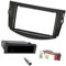 Pizgear Kit de façade d'autoradio Simple DIN et Double DIN Tableau de Bord d'autoradio