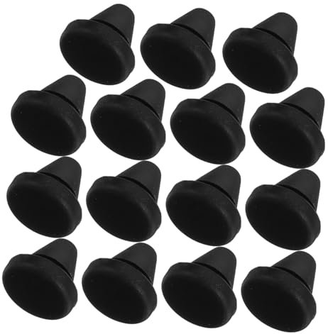 ETHZZLE 15pcs Silicone Oven Feet Pads Non-slip Hole Plugs Flexible Rubber Caps for Gas Stove and Microwave Protective Dust Covers and Vibration Dampers