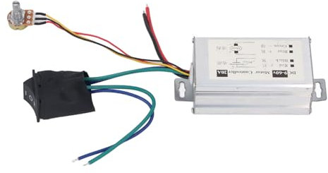 YWBL-WH Electric Motor Speed Controller Versatile Fan Speed Regulator with CW CCW Switch, 0% to Full Adjustment, Ideal for Fireplace Control, 1 X Controller