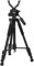 Treppiede da caccia a tiro, treppiede da caccia regolabile in altezza 55-150 cm, giogo a sgancio rapido, durevole e leggero, ideale per la caccia-nero/1,5 m