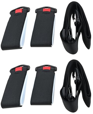Aupoko Verstellbarer Ski-Schultergurt & Skistockhalter – 2er-Pack Gepolsterte Tragegurte für Snowboard-/Skiausrüstung – Freihändiger Transport für Erwachsene und Jugendliche