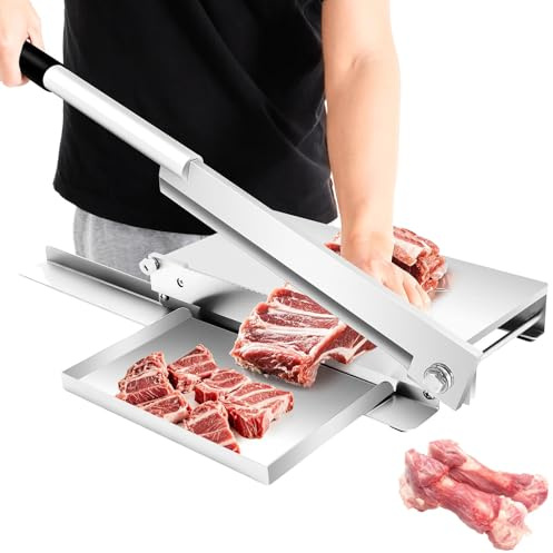 Cortadora y rebanadora manual profesional de huesos de carne for carne congelada, máquina cortadora de pollo de alta resistencia, picadora for cocina