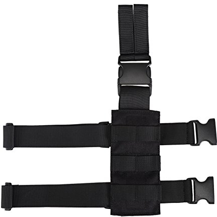 OneTigris Taktische Molle Beinplatte Beinplatform für Pistolenholster (Schwarz)